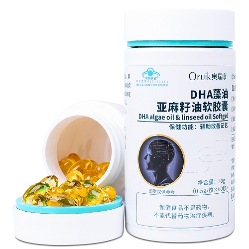 奥瑞康DHA藻油亚麻籽油软胶囊（改善记忆力）
