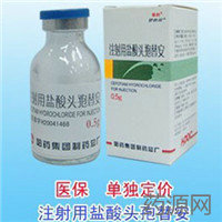 注射用鹽酸頭孢替安