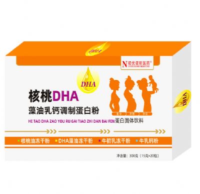 核桃DHA藻油乳鈣調(diào)制蛋白粉