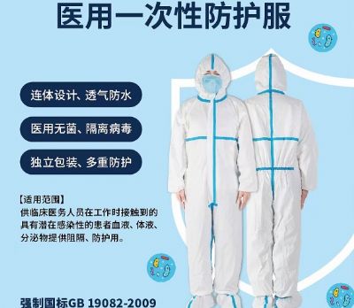 醫(yī)用一次性防護(hù)服，隔離衣廠家，防疫用品批發(fā)代理