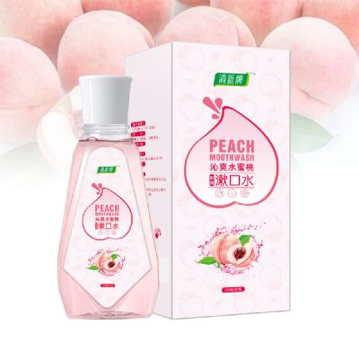 清新牌沁爽水蜜桃抑菌漱口水