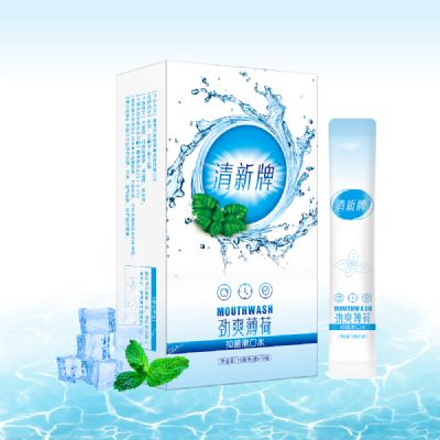 清新牌勁爽薄荷抑菌漱口水