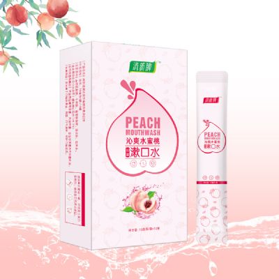 清新牌沁爽水蜜桃抑菌漱口水