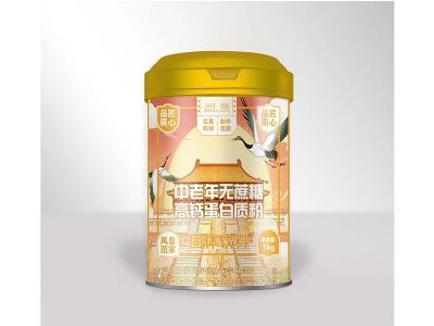 中老年高鈣蛋白粉固體飲料（無(wú)糖型）