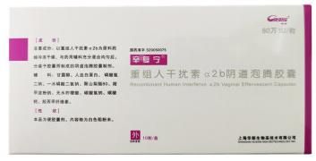 重組人干擾素α2b陰道泡騰膠囊