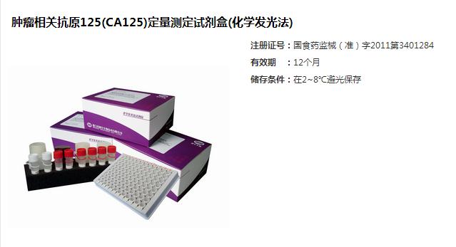 腫瘤相關(guān)抗原CA125定量檢測試劑盒(化學發(fā)光法)