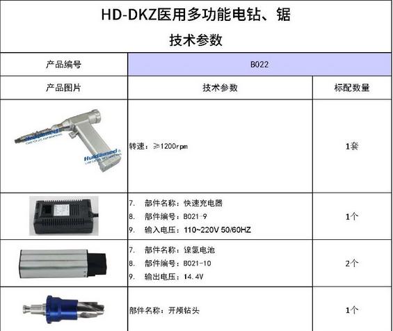 HD-DKZ系列醫(yī)用多功能電鉆、鋸