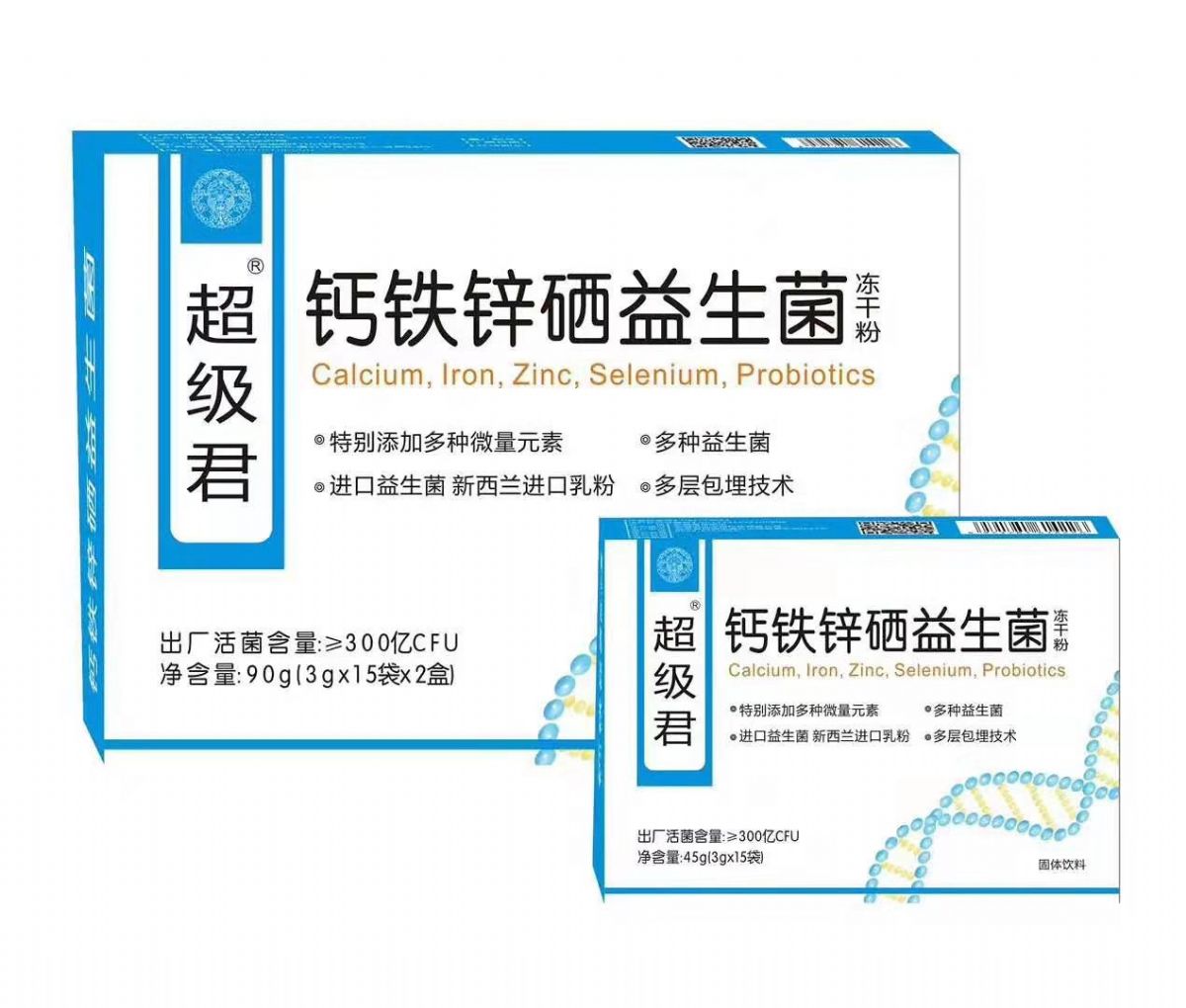 鈣鐵鋅硒益生菌